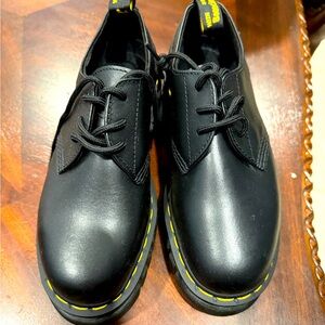 Dr Martens Audrick 3-eye Platform Leather Shoes Black Women’s Size 8